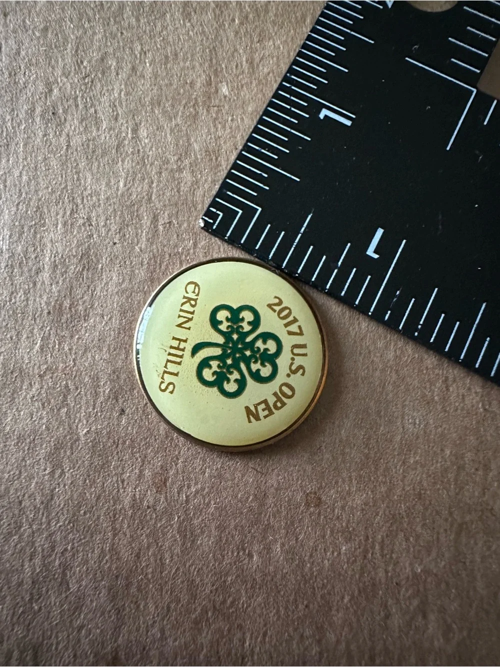 2017 U.S. Open Erin Hills Clover Shamrock Enameled Metal 1